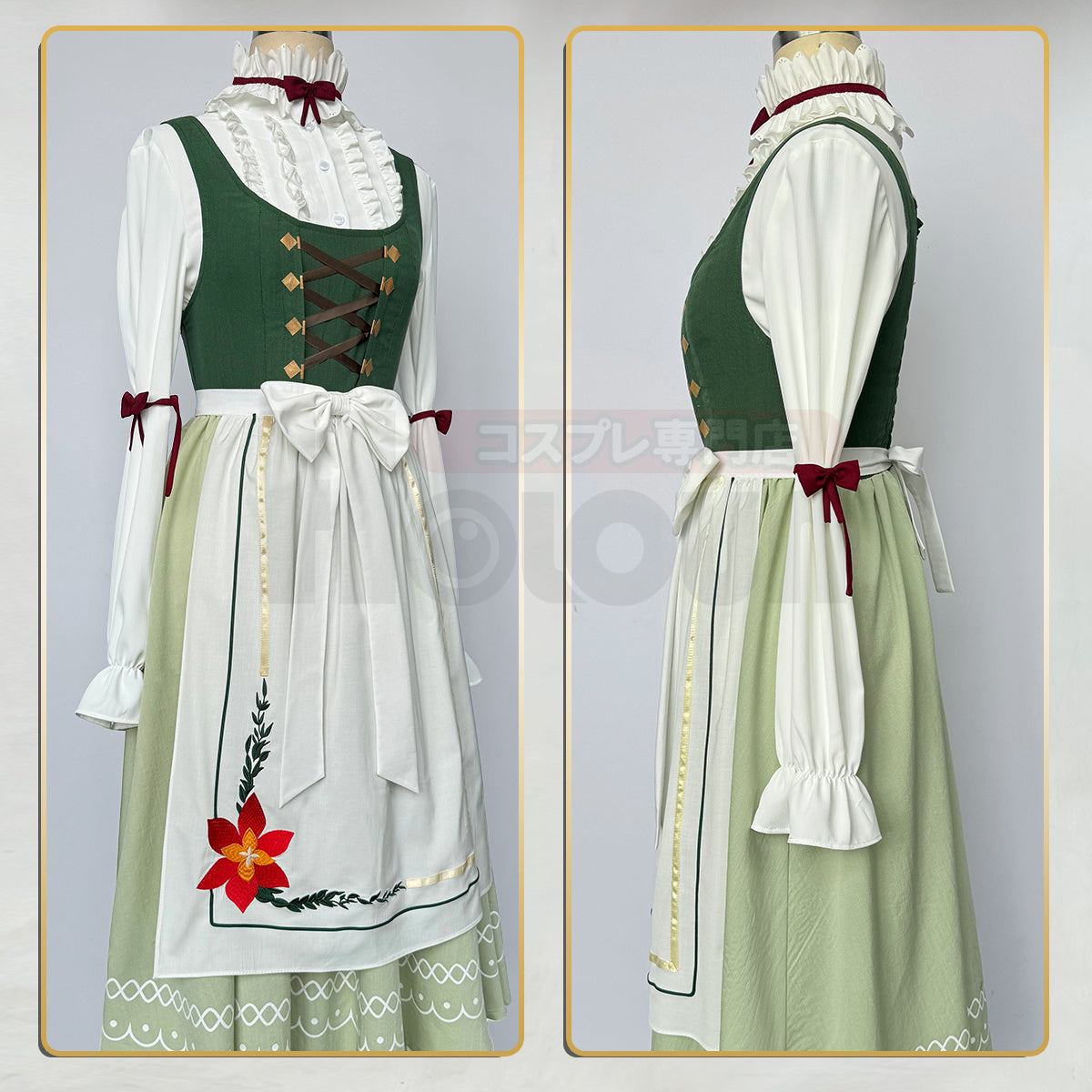 【新着商品】HOLOUN 葬送シリーズフリーレン 中国コラボ フェルンのコスプレ衣装 アニメハロウィン仮装 衣装 ハロウィン仮装 演出服