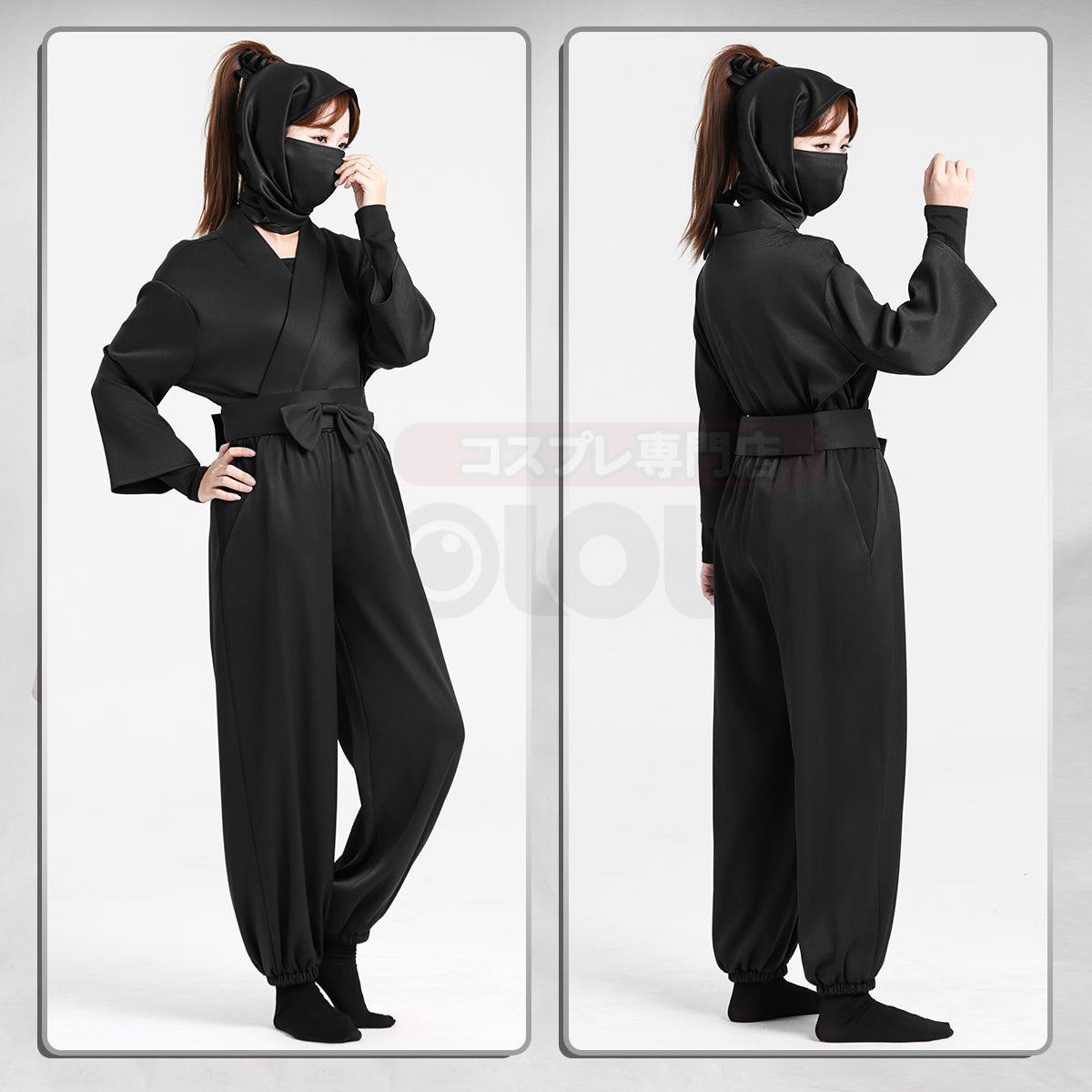 【在庫品】HOLOUN 忍者 忍者コスプレ服  忍術学園 忍者教師 忍者先生 2年生 3年生 4年生 5年生 6年生 い組 ろ組 は組 ハロウィン仮装 衣装 セット クリスマス イベント  ゲーム仮装 アニメ 演出服