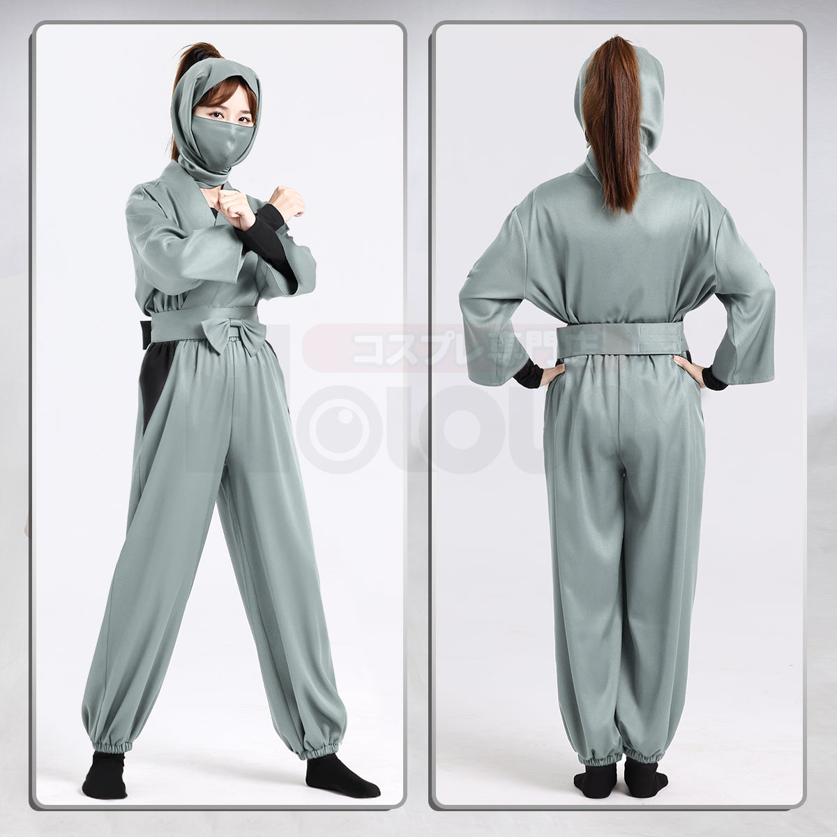 【在庫品】HOLOUN 忍者 忍者コスプレ服  忍術学園 忍者教師 忍者先生 2年生 3年生 4年生 5年生 6年生 い組 ろ組 は組 ハロウィン仮装 衣装 セット クリスマス イベント  ゲーム仮装 アニメ 演出服