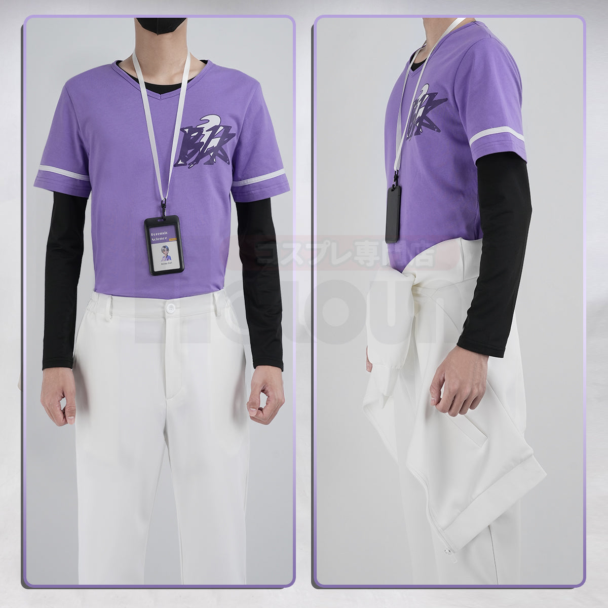 【新着商品】HOLOUN 第五人格 IdentityV チームBLK戦隊 納棺師 BLKイソップ・カールのコスプレ衣装  cosplay ハロウィン 変装 仮装 コスプレ演出服 コスチューム 舞台装 クリスマス 祝日贈り物
