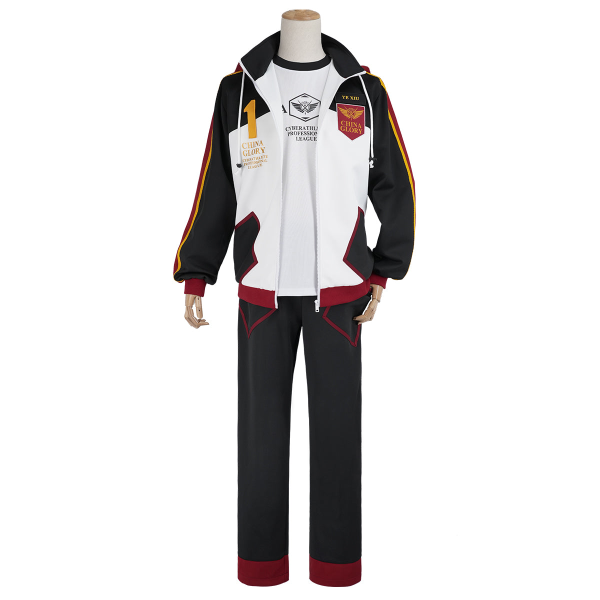 【新着商品】HOLOUN マスターオブスキル 葉修のコスプレ服 嘉世チーム隊服1番 ハロウィン仮装 ジャージ コスプレ衣装 セット クリスマス イベント アニメ 演出服