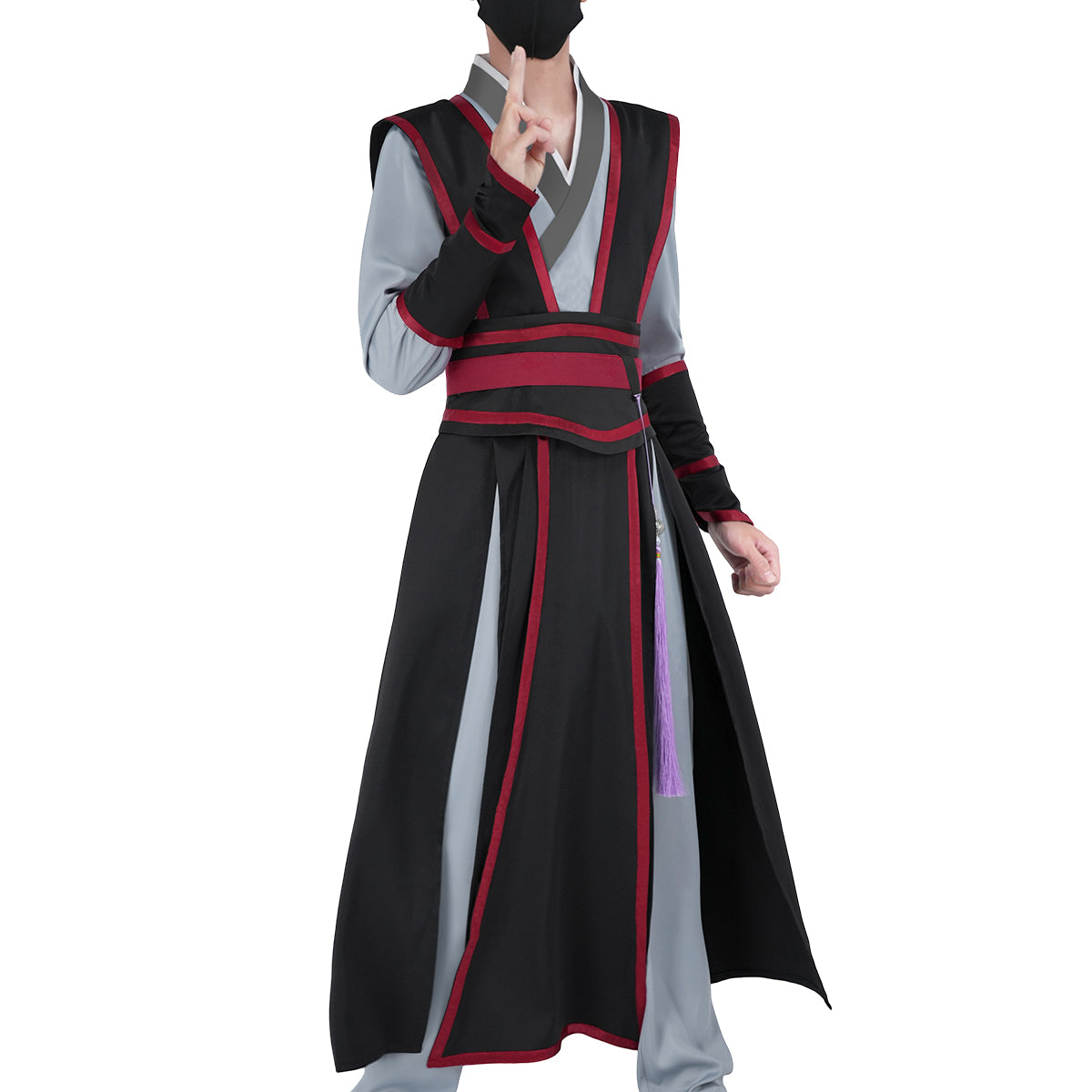 【新着商品】HOLOUN 魔道祖師 魏嬰 魏無羨のコスプレ服 ハロウィン仮装 衣装 セット クリスマス イベント アニメ 演出服