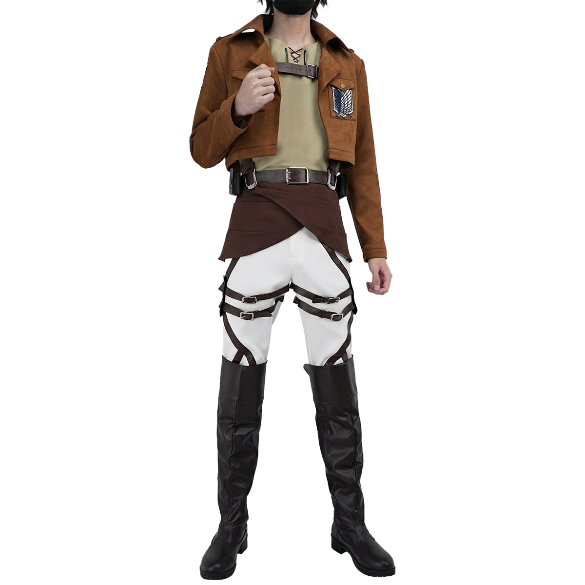 在庫品】進撃のジャイアント 巨人 調査兵団 自由の翼 エレンのコスプレ