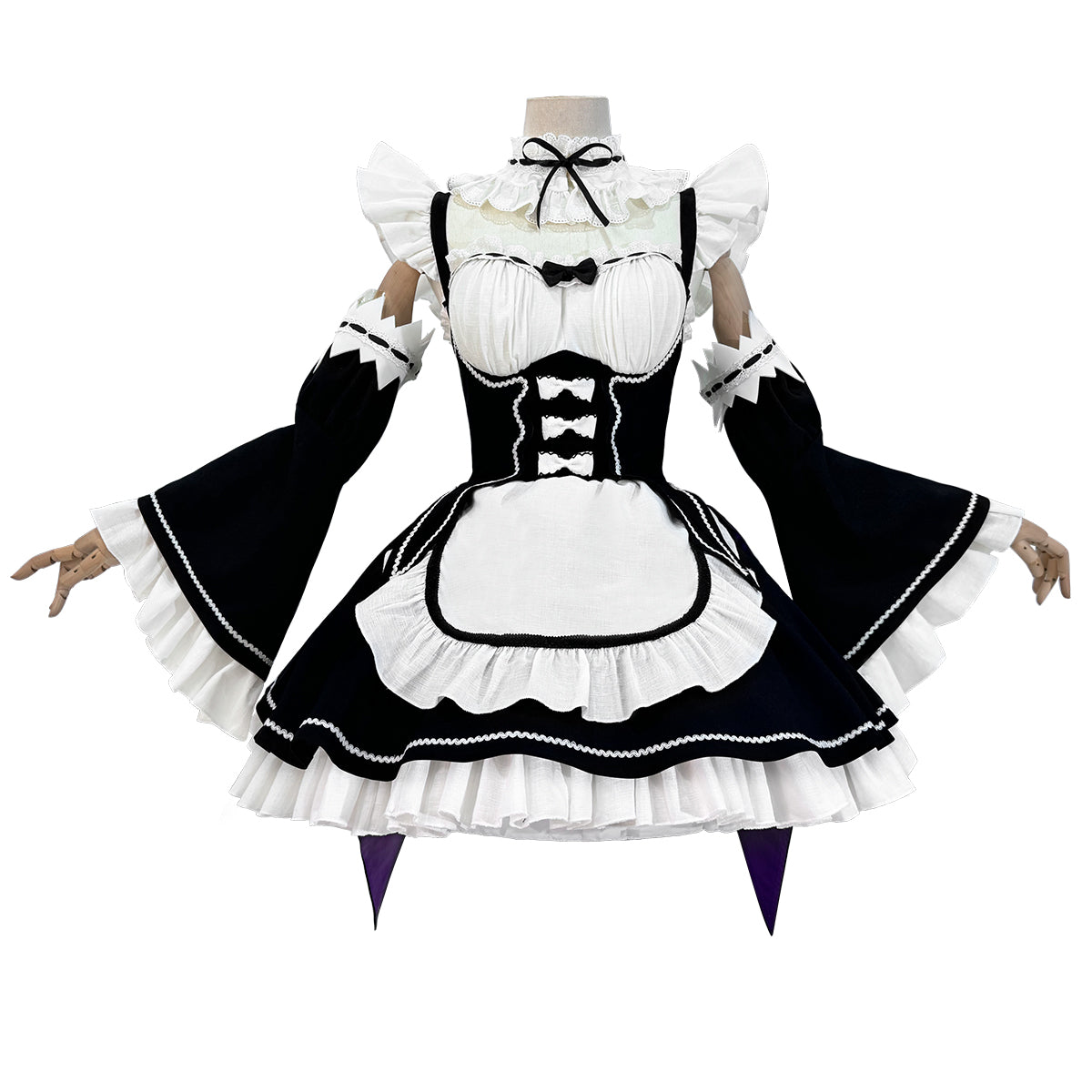 【在庫品】HOLOUN 異世界の生活 レム メイド服 コスチューム コスプレ衣装 アニメハロウィン仮装 衣装 ハロウィン仮装 演出服