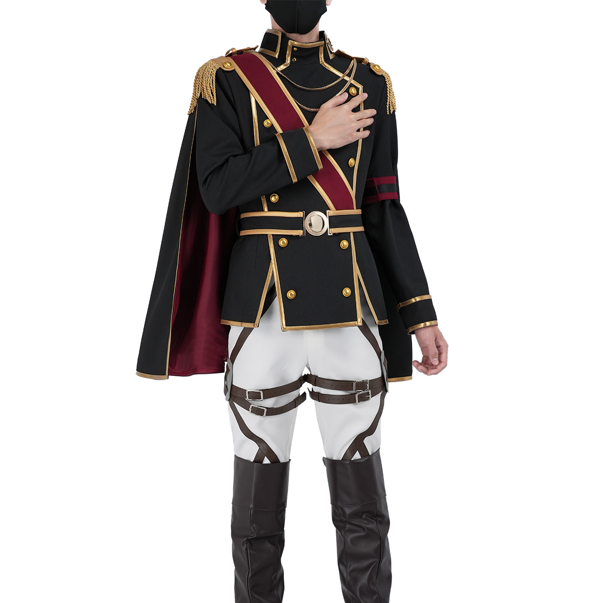 【新着商品】進撃のジャイアント 巨人 式典兵団服 リヴァイ エレン コスプレ衣装  cosplay ハロウィン 変装 仮装 コスプレ演出服 コスチューム 舞台装 クリスマス 祝日贈り物