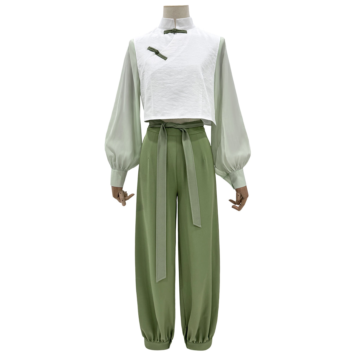 【新着商品】HOLOUN 羅小黒の戦記2 ぼくらが望む未来 ルーイエのコスプレ服 白緑中華風 ハロウィン仮装 衣装 セット クリスマス イベント  ゲーム仮装 アニメ 演出服