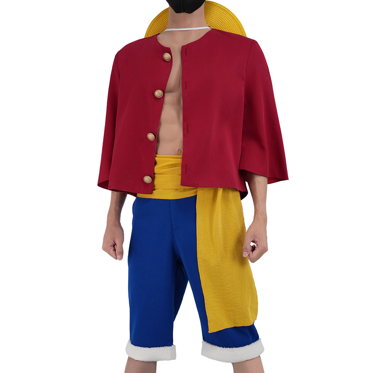 【在庫品】HOLOUN ONEピース モンキー・D・ルフィのコスプレ衣装  cosplay ハロウィン 変装 仮装 コスプレ演出服 コスチューム 舞台装 クリスマス 祝日贈り物
