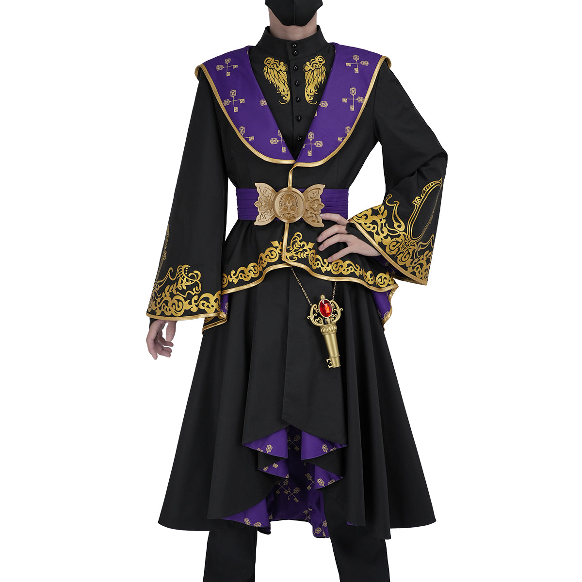 【新着商品】HOLOUN ツイステ ついすとワンダーランド 式典服 鍵付き 宝石付き 全員適用 ツイステ風 豪華衣装セット ハロウィン仮装 コスプレ衣装 クリスマス イベント  ゲーム仮装 アニメ 演出服