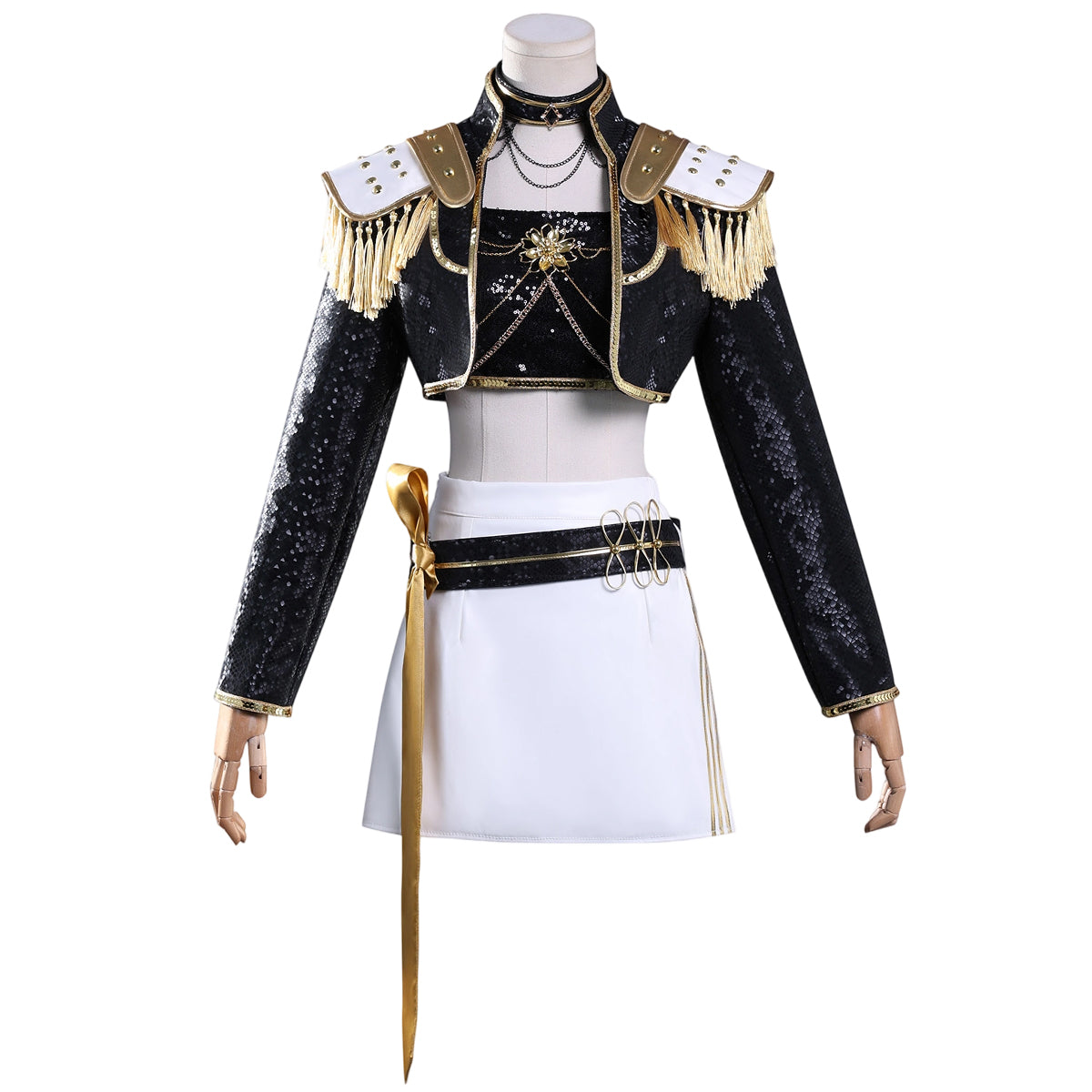 【在庫品】HOLOUN KPOPガールズ! デーモン・ハンターズ kpop demon hunters ブラック ルミRumi ゾーイZoe ミラMira 演出服 舞台服 アニメ仮装 ハロウィンコスプレ衣装 クリスマス イベント
