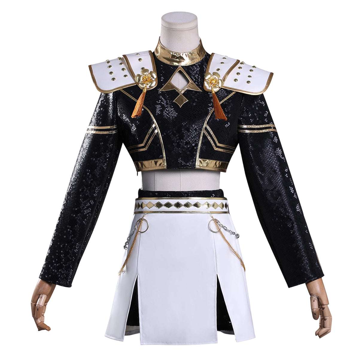 【在庫品】HOLOUN KPOPガールズ! デーモン・ハンターズ kpop demon hunters ブラック ルミRumi ゾーイZoe ミラMira 演出服 舞台服 アニメ仮装 ハロウィンコスプレ衣装 クリスマス イベント