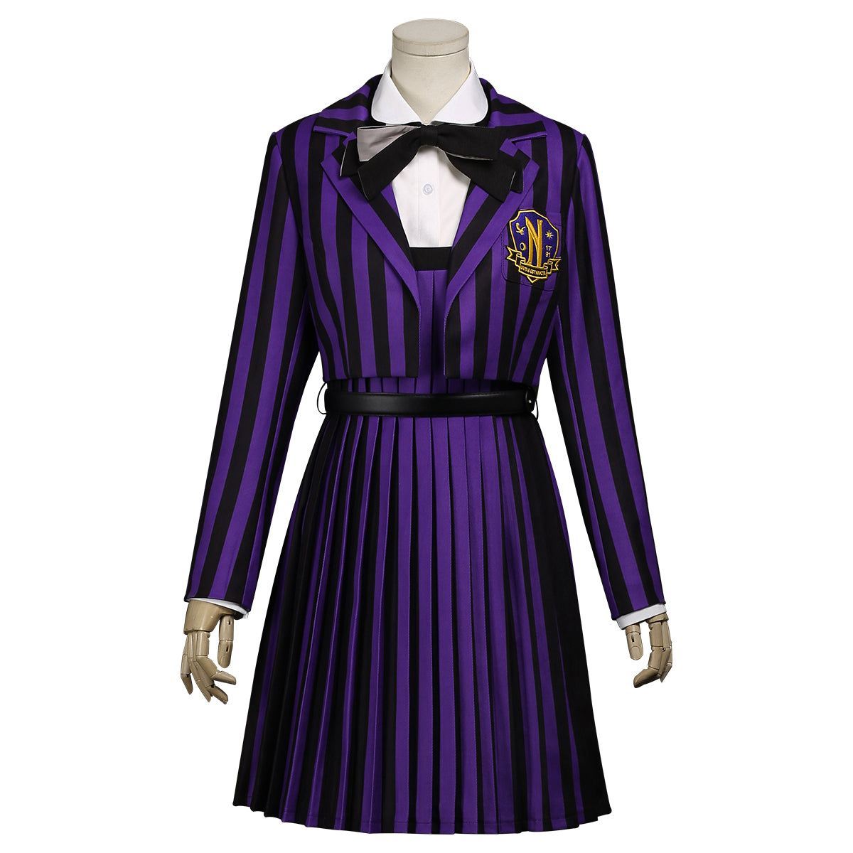 【新着商品】HOLOUN ウェンズデーアダムス イーニッド・シンクレアのコスプレ服  制服セット 学園 学校制服 大人用サイズ ハロウィン ハロウィン仮装 衣装 セット クリスマス イベント 演出服