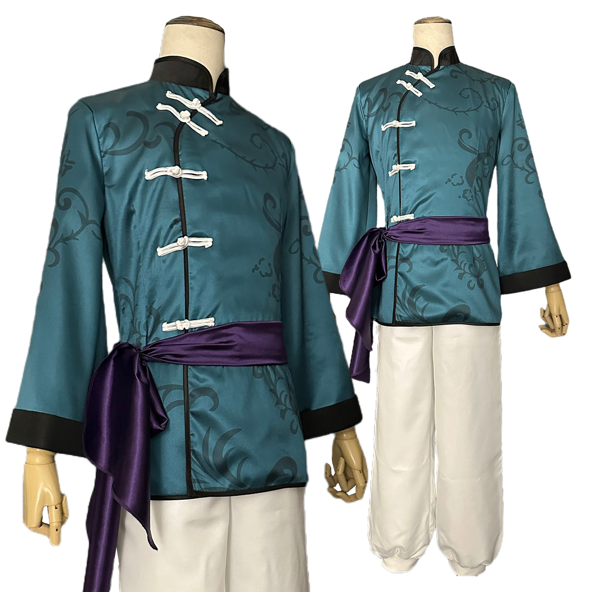 【在庫品】HOLOUN ブルロク中華服シリーズ 糸師 凛RIN コスプレ 衣装チャイナカンフー  チャイナドレス 3点セット  コスプレ アニメ 祭り 衣装  ハロウィン仮装 演出服